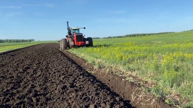 Плуг модульный «Сириус» ПОМ 6+1+1. Работа плуга. Работа плуга с трактором. Волгаагромаш. смотреть онлайн