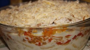 Запеканка с макаронами и курицей в духовке