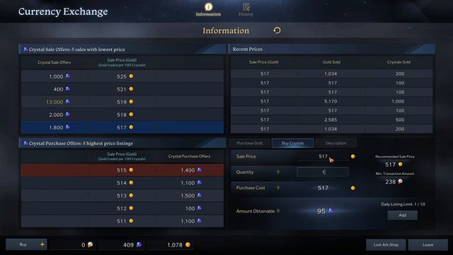How to buy Crystals with Gold in Lost Ark смотреть онлайн
