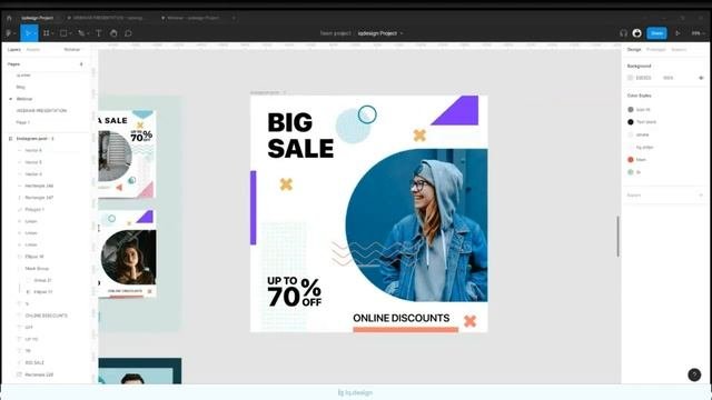 SMM Dizayn Yaratish. Figma Dasturi Orqali Tez Va Oson Dizayn. LIVE №1.