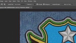 Embroidery Effect Photoshop Action // How to Make Photoshop Embroidery Logos, Badges & Patches