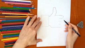 Как нарисовать лайкКак нарисовать лайк. Онлайн-школа рисования "Малевашки"