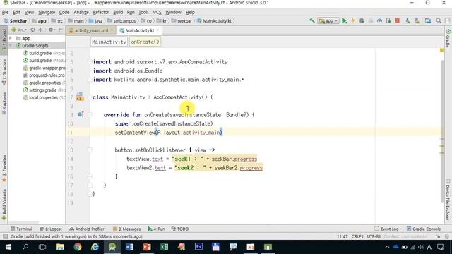 13강 kotlin(코틀린) 기반 Android 9.0 ver 1단계 - SeekBar смотреть онлайн