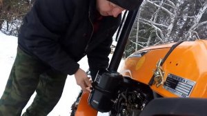 Запуск дизеля в зимнее время. Минитрактор XINGTAI 244