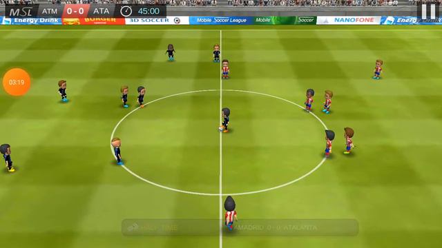 9й матч Л.Ч в игре MSL SOCCER. Матч Атлетико-Аталанта