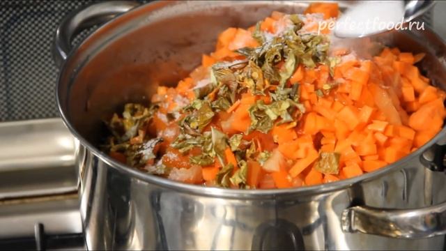 Тушёная фасоль с овощами - видео-рецепт
