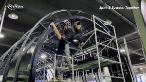 Enbon LED Display exported to the United States for tunnel shaped screen assembly: a visual feast of