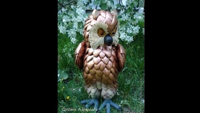 Птицы из пластиковых бутылок для сада, дачи и огорода смотреть онлайн