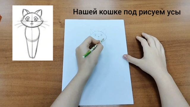 ИЗО, 2 КЛАСС , рисование кошки.