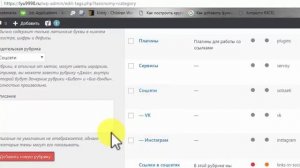 Редактирование записи на сайте WordPress  Часть 4  Рубрики, подрубрики, метки