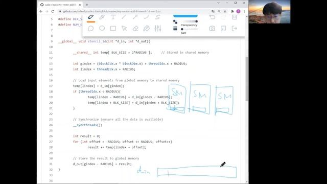 9. stencil 1d (shared memory) смотреть онлайн