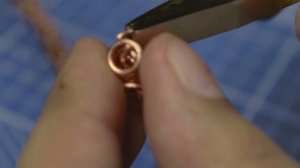 Плетеный браслет из меди