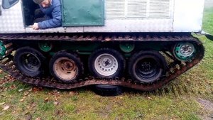 Гусеничный вездеход. Подвеска на балансирах.