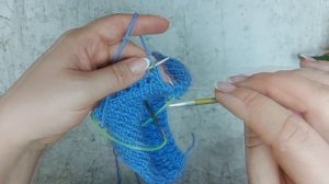 Пинетки спицами. Подробный мастер класс.