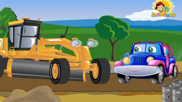 Видео для мальчиков про рабочие машины и ремонт дороги. смотреть онлайн