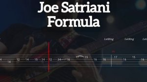 Joe Satriani - Formula ( Tab Guitar )