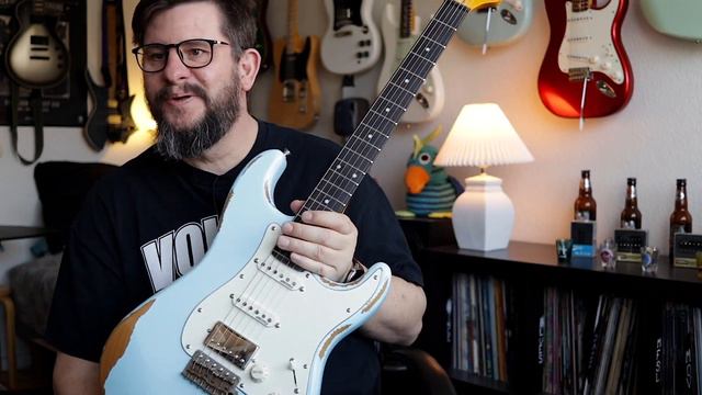 NGD: Vintage V6 Icon HSS, Aged Gloss Relic Laguna Blue (Used) - Unboxing & First Impressions. смотреть онлайн