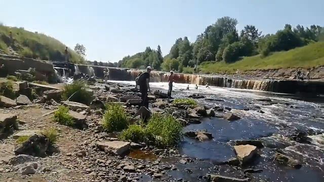Первая ловля в 2020. Тосна, водопад. смотреть онлайн