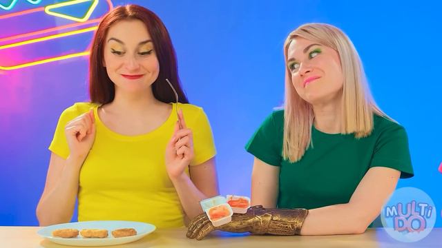 Большая, Средняя или Маленькая тарелка Челлендж | Смешные ситуации с едой от Multi DO Challenge смотреть онлайн
