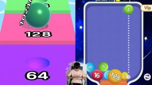 Satisfying Mobile Games: BallRun Infinity, Ball Merge Blob 2048 - 123456789 Max Level Gameplay