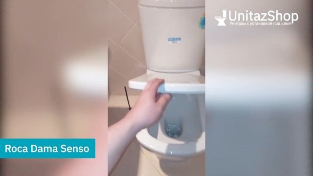 Тест Смыва и Микролифта унитаза Roca Dama Senso от UnitazShop смотреть онлайн