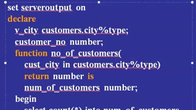 Oracle PL/SQL Introduction - part 2 of 3