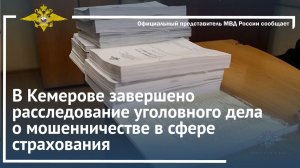 Ирина Волк: В Кемерове завершено расследование уголовного дела о мошенничестве в сфере страхования