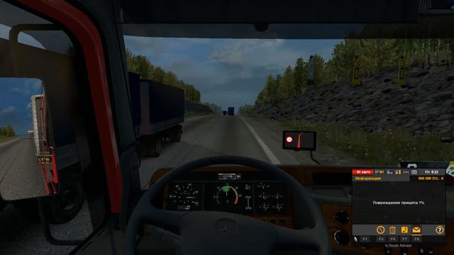 Euro Truck Simulator 2. Рейс от Зеленоборского до Кемя смотреть онлайн