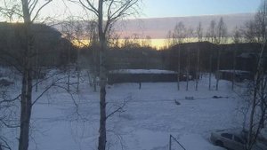 ВЕСЕННИЙ ЗАКАТ С НЕОБЫЧНОЙ ПОЛОСКОЙ НА НЕБЕ!