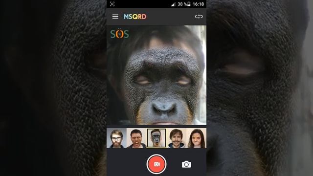 Приложение меняет лицо (MSQRD) смотреть онлайн