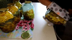 Компот из алычи с кабачками. На вкус как ананасы.