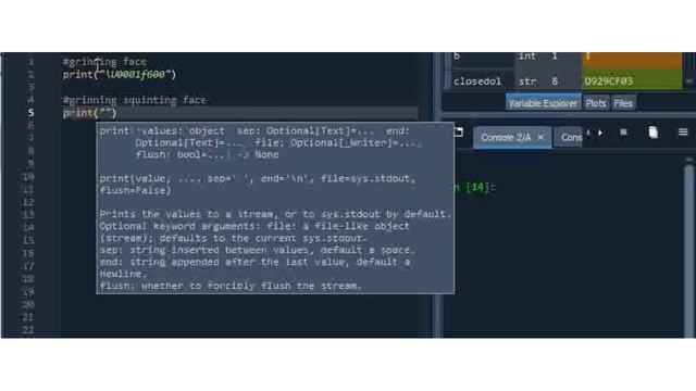 Print emoji in python смотреть онлайн