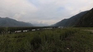 Ороктойский мост - с Ороктой. Июль 2020 года, республика Алтай