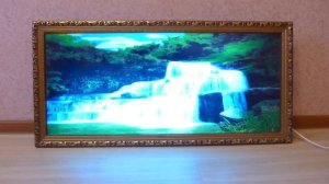 Картина с подсветкой и звуками водопада