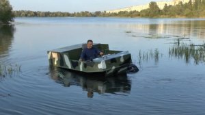 Первые испытания вездехода на воде