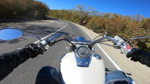 Езда на мотоцикле Honda Shadow Aero 750 #11 || Дневная поездка