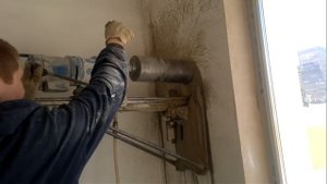 Сверление бетона 40см. за 6 мин. "Алмазные Технологии"