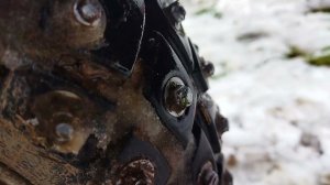 Скутер на шипах, подготовка к зиме.