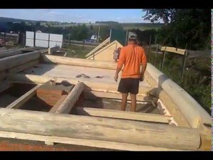 Делаем пол в бане из сруба 4 на 5. Строительство бани под ключ