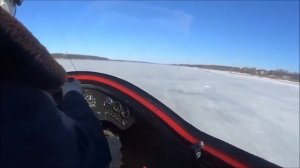 Автожир над Волгой на скорости 200 км/ч.