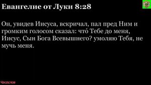 Аудиокнига. Библия. Новый Завет. ЕВАНГЕЛИЕ ОТ ЛУКИ. Глава 8