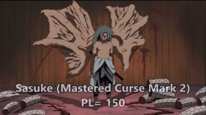 DBZMacky Naruto vs Sasuke Power Levels Over The Years (Naruto/Shippuden/Boruto)