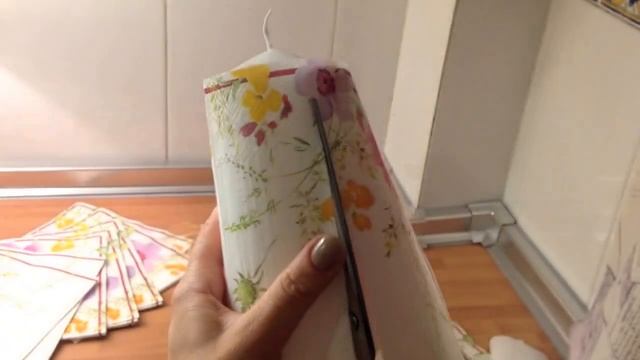 Декупаж свечей своими руками