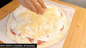 Слоёный пирог с сыром, с творогом!! просто бомба/ համեղ պիրոգ Շերտավոր խմորով