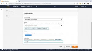 4  AWS Data Sync - Create a data transfer Task