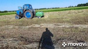 Заготовка сена)Пресс подборщиком/МТЗ-80/Жизнь в Селе