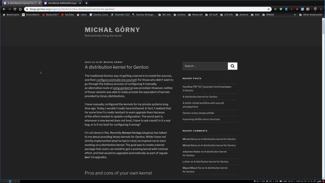 Gentoo Tidbits - Gentoo Has a Kernel Binary смотреть онлайн