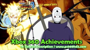 Naruto Storm 3: Xbox 360 Achievements! (1st Link in Description)