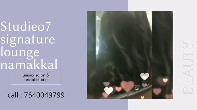 No:1 Hairstyle studieo in Namakkal. Studieo'7 Signature Lounge. ph:754 004 9799 Keratin treatment смотреть онлайн