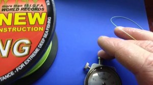 WFT Strong Braid 39kg actual line diameter